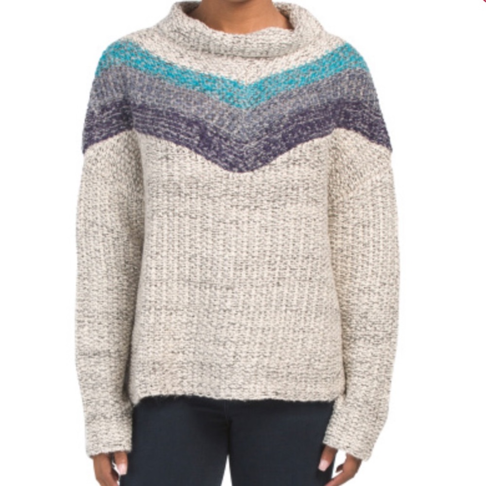 Vintage Havana color block sweater NWT small